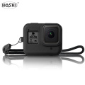 HOSHI Anti-drop Protective case Silicone case for gopro hero8 camera accessories with lanyard strap